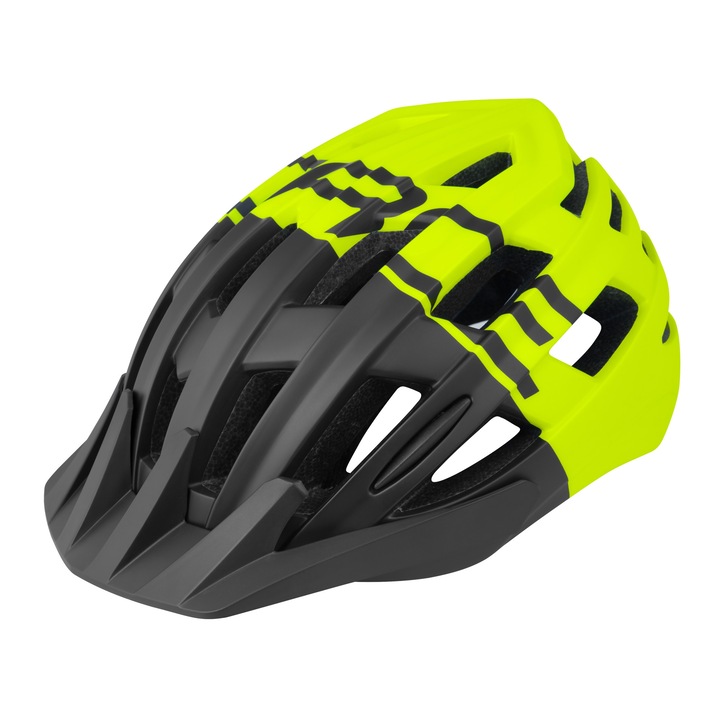 Каска Force Corella MTB Black/Yellow Fluo SM