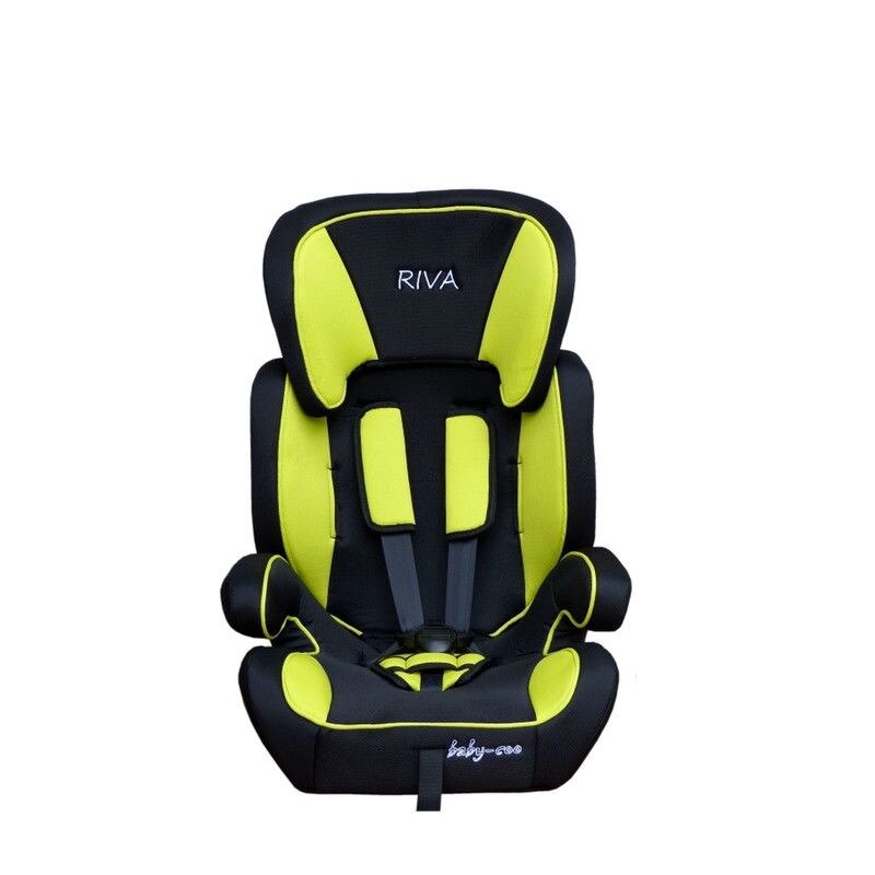 Scaun auto 3 in 1 KINDERCARE™ 9-36Kg, model Riva cu Centura SABELT prindere in 5 puncte, Spatar Detasabil, Protectie laterala, Tetiera si Centuri ajustabile, Cotiere, Husa detasabila si lavabila, Verde