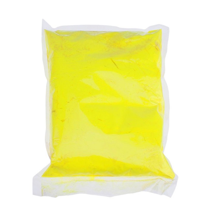 Neon UV Holi FX por, ProCart, 500 g, sárga színű, UV-reaktív
