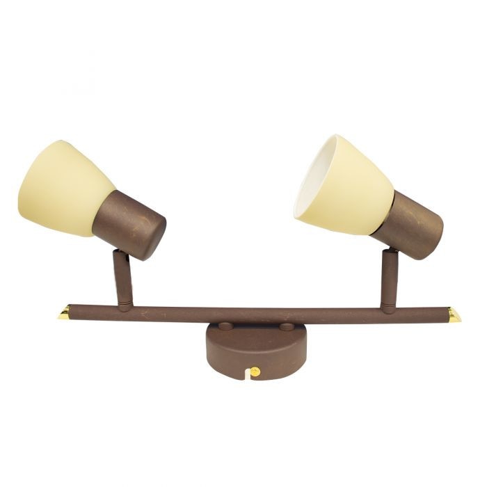 Spot dublu Luca, E14, 2X40W, bronz