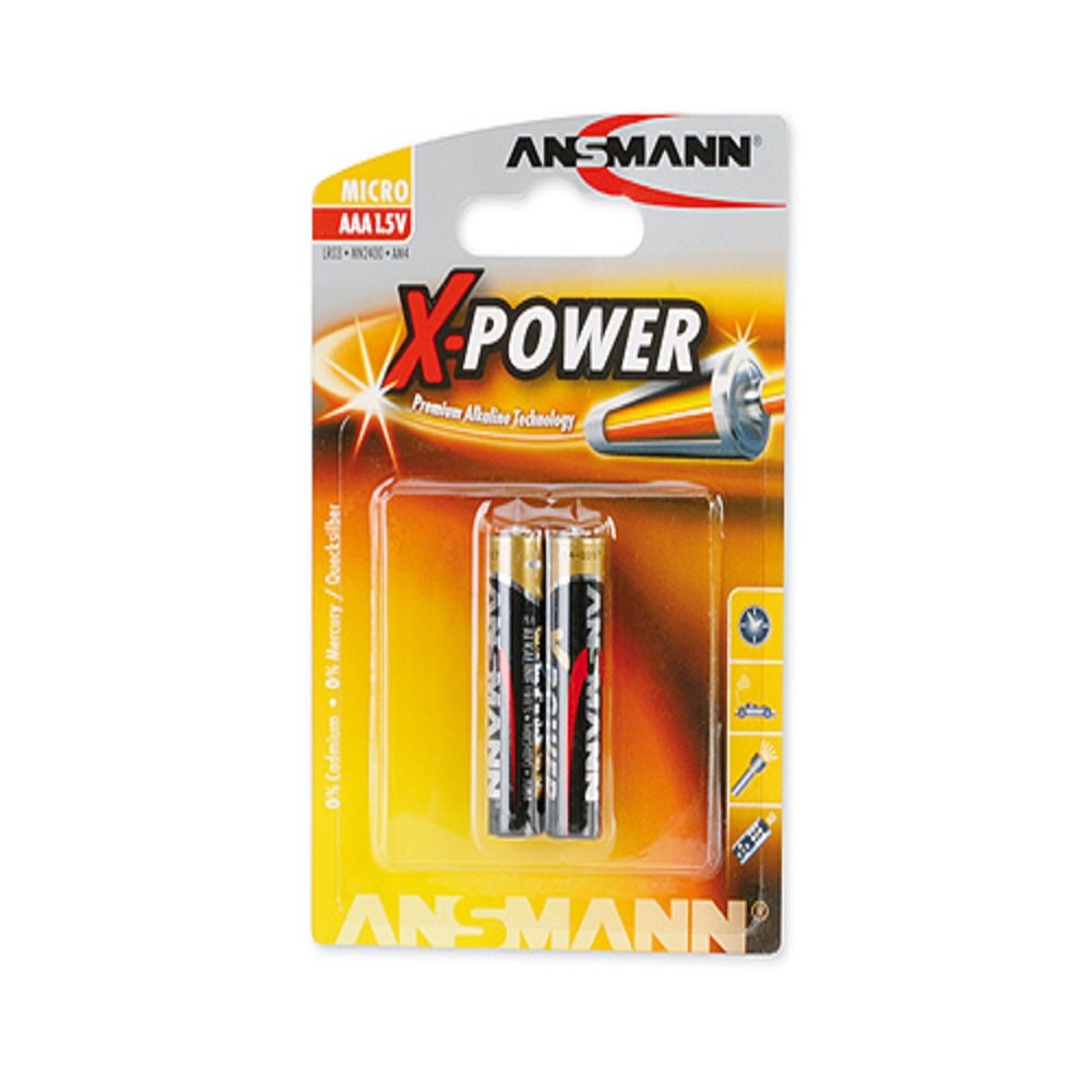 Baterii alcaline Ansmann Xpower AAA, R3, blister 2 bucati