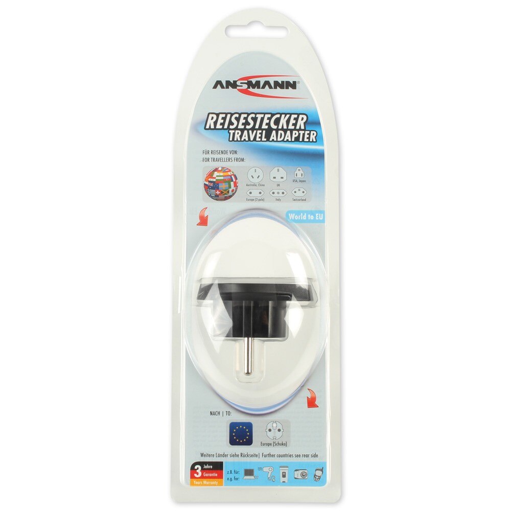 Adaptor priza Ansmann pentru Europa
