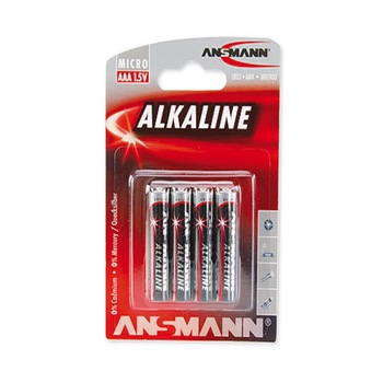 Baterii alcaline Ansmann Red AA, R6, blister 4 bucati Baterii alcaline Ansmann Red AA, R6, blister 4 bucati