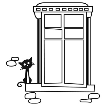 Sticker decorativ StickerStore Fereastra, 60x65 cm, Negru Sticker decorativ StickerStore Fereastra, 60x65 cm, Negru