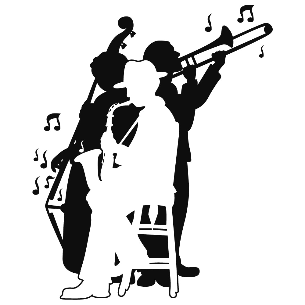 Sticker decorativ StickerStore Cantareti, 100x82 cm, Negru