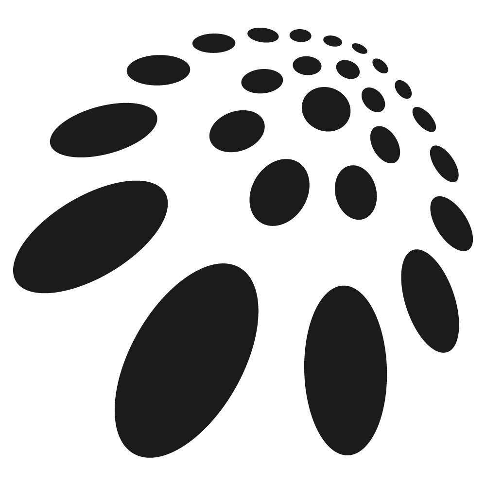 Sticker decorativ StickerStore Abstract oval, 100x94 cm, Negru