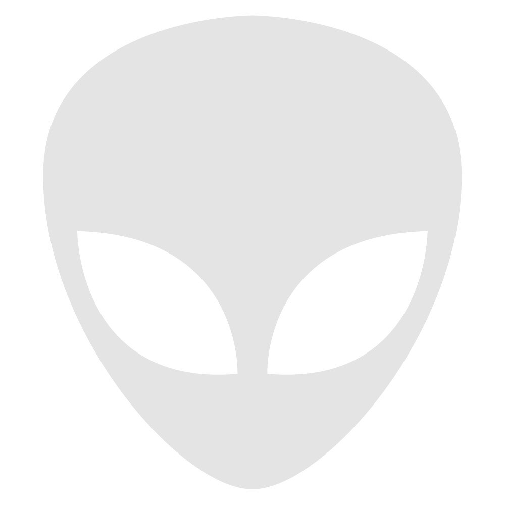 Sticker decorativ StickerStore Alien, 15 x 14 cm, Fosforescent