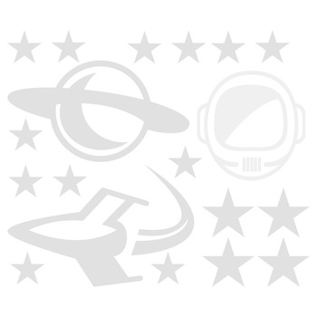 Sticker decorativ StickerStore Cosmos, 30 x 25 cm, Fosforescent Sticker decorativ StickerStore Cosmos, 30 x 25 cm, Fosforescent