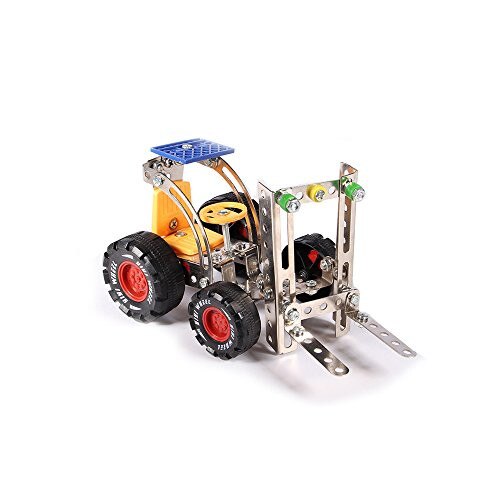 Joc constructie metal, Aole Toys, Elevator, Albastru, 15 cm