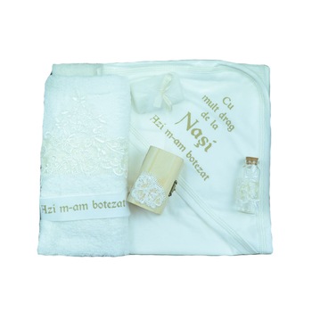 Trusou botez Mini Bimbi TBMB29, Crem Trusou botez Mini Bimbi TBMB29, Crem