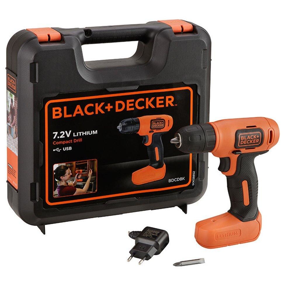 Masina de gaurit si insurubat cu acumulator Black & Decker 7.2V 1.5Ah - BDCD8K