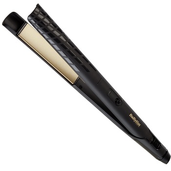 Placa de indreptat parul Babyliss Creative Gold ST410E, 230°C, invelis ceramic, Negru Placa de indreptat parul Babyliss Creative Gold ST410E, 230°C, invelis ceramic, Negru