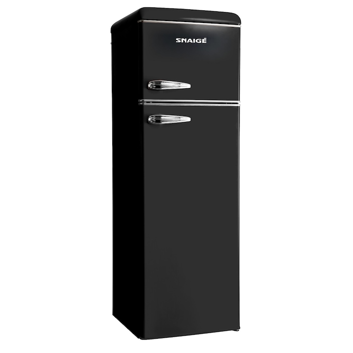 Snaigé FR27SM-PRJ, Kombinált hűtőszekrény, 252 l, 172,5 x 56 x 63 cm, Fekete