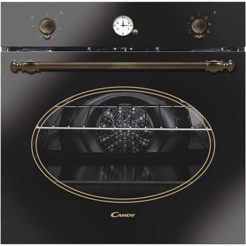 Cuptor incorporabil rustic Candy FCR 824 GH, Electric, 68 l, Grill, Clasa A, Antracit