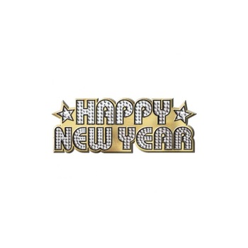 Decor Happy New Year pentru Revelion, Amscan, 1 buc Decor Happy New Year pentru Revelion, Amscan, 1 buc