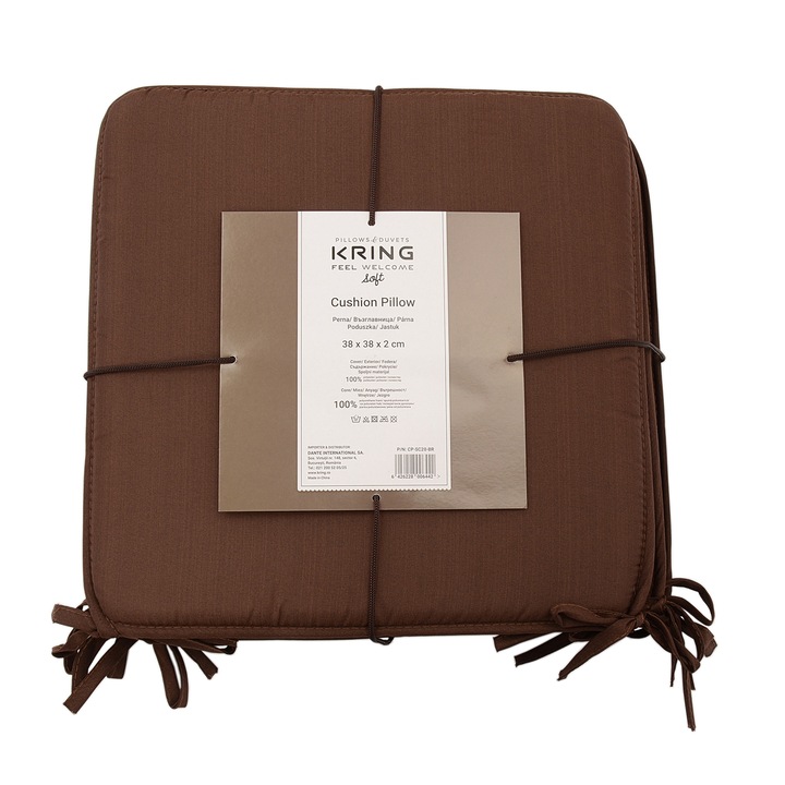 Set 4 perne scaun Kring Soft, Maro, 38 x 38 x 2 cm