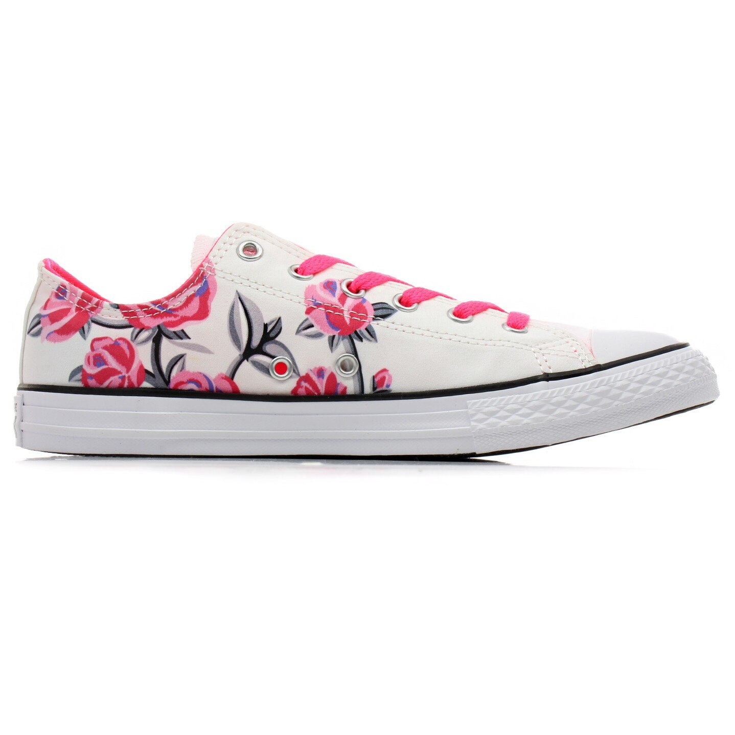 Pantofi sport 663624C, Converse, White/Racer Pink, 34