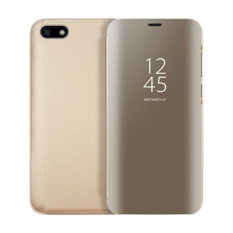 Husa Flip Mirror - Huawei Y5 2018 - Auriu