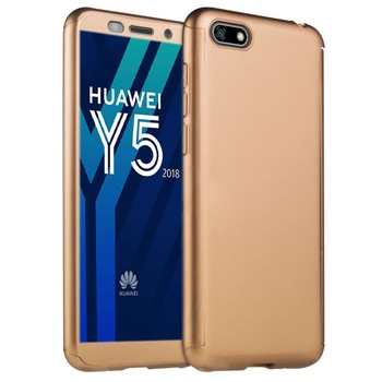Husa 360° Full Protection - Huawei Y5 2018 - Auriu Husa 360° Full Protection - Huawei Y5 2018 - Auriu