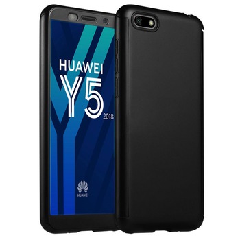 Husa 360° Full Protection - Huawei Y5 2018 - Negru Husa 360° Full Protection - Huawei Y5 2018 - Negru