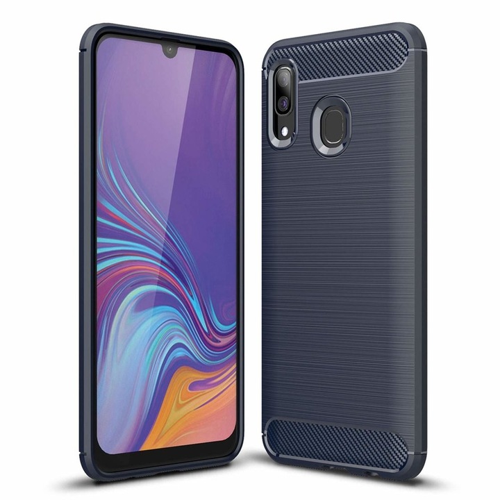 Samsung Galaxy A30 Tpu Carbon Blue tok