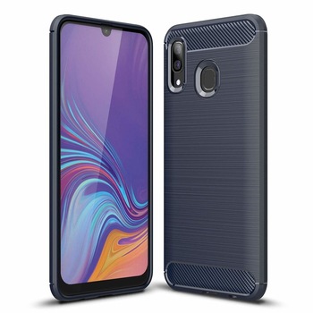 Husa Samsung Galaxy A30 Tpu Carbon Blue Husa Samsung Galaxy A30 Tpu Carbon Blue