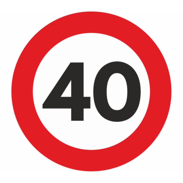 Sticker Limita Viteza 40