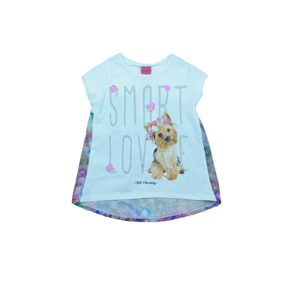 Tricou maneca scurta fetite Atut 6002, Multicolor 92 cm