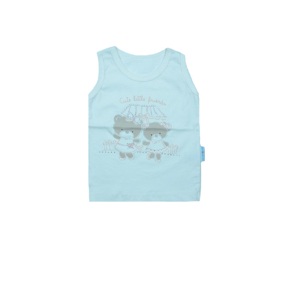 Tricou fara maneci fetite NN TFFN-004, Alb, 92 cm