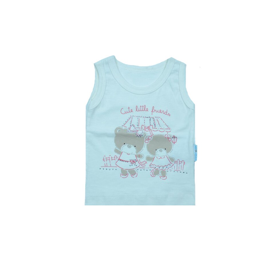 Tricou fara maneci fetite NN TFFN-002, Alb, 68 cm