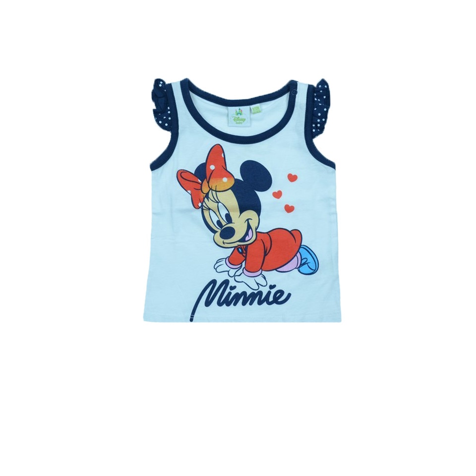 Tricou fara maneci fetite Disney Minnie Mouse DISM-JVJM41159A, Alb, 86 cm