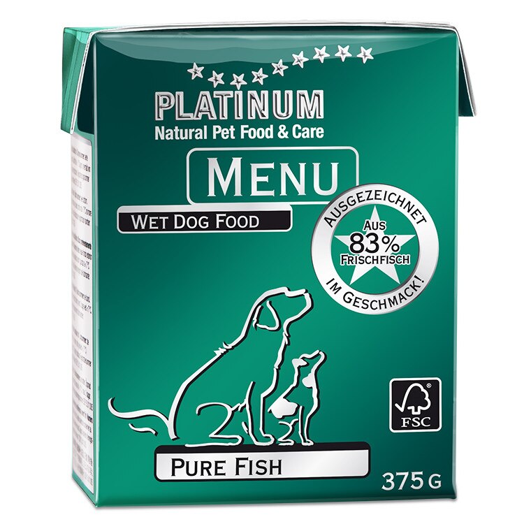 Mancare Umeda Caini Platinum Meniu Pure Fish, 375g