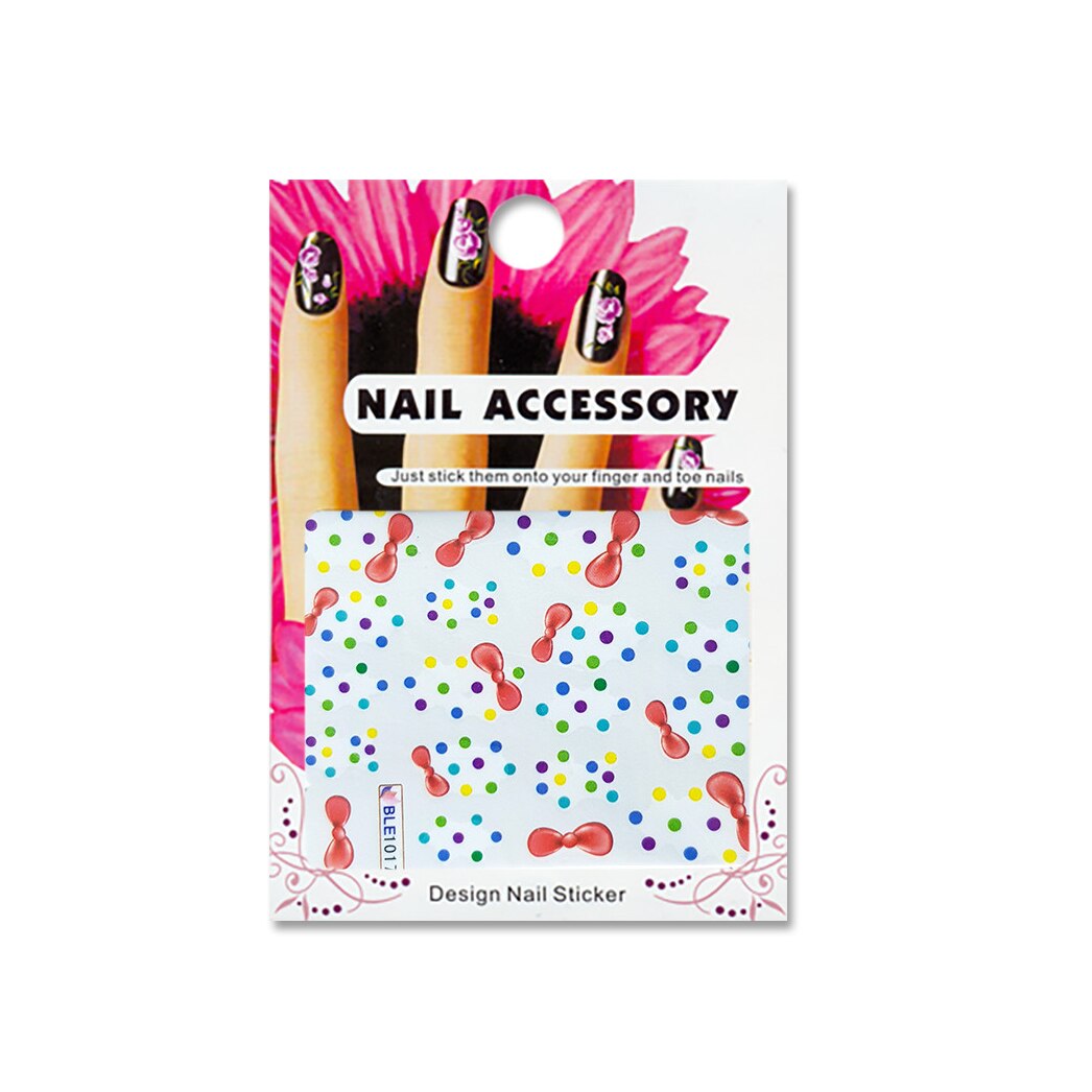 Tatuaj sticker cu efect acrilic BLE1017, MoonbasaNails, Multicolor
