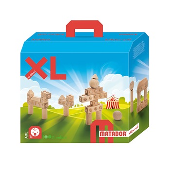 Set cuburi de constructie din lemn Architect XL, +1 an, Matador Set cuburi de constructie din lemn Architect XL, +1 an, Matador