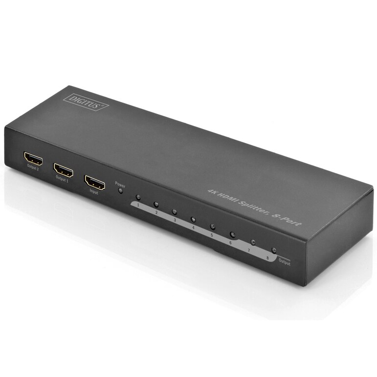 Splitter HDMI 8 porturi Digitus, 4K UHD 3D HDCP1.4 HDMI