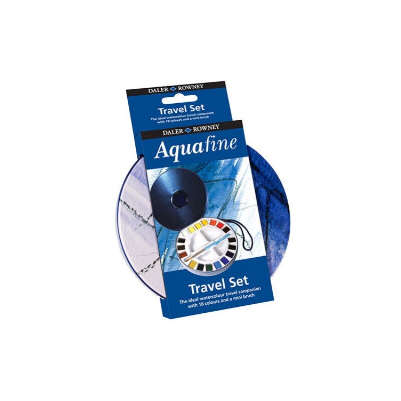 Set culori acuarela Aquafine Travel 18 godete