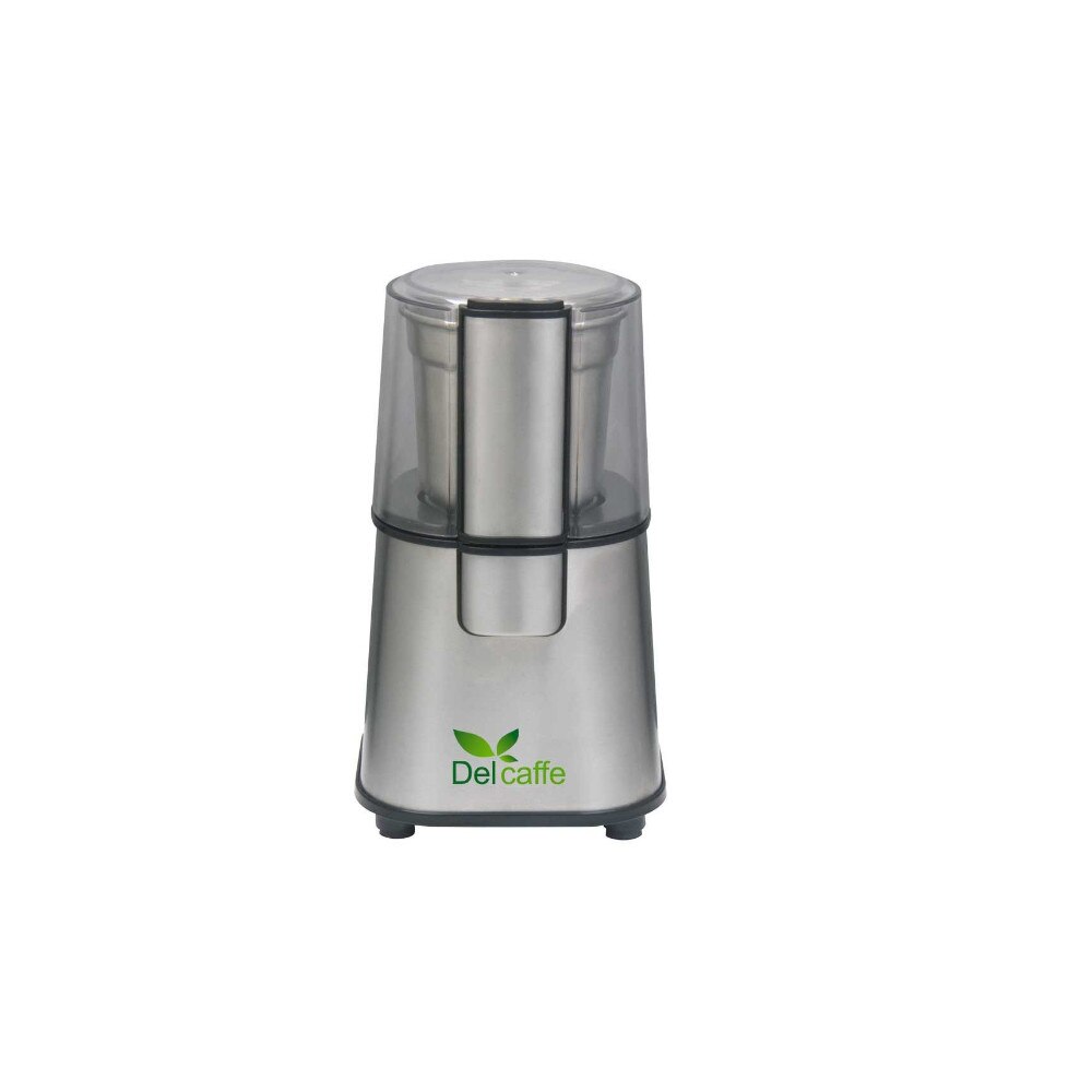 Rasnita de cafea Grind Master Del Caffe, Studio Casa, 220 W, 60 g cafea, Lame inox, Functie Puls, Inox