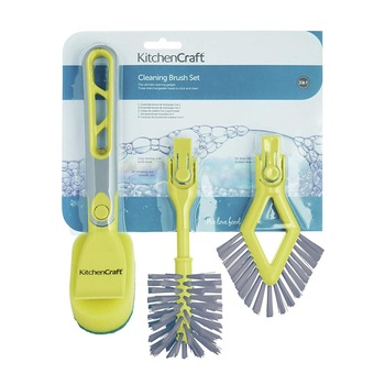 Perie curatare vase 3-in-1, 30 cm - Kitchen Craft Perie curatare vase 3-in-1, 30 cm - Kitchen Craft