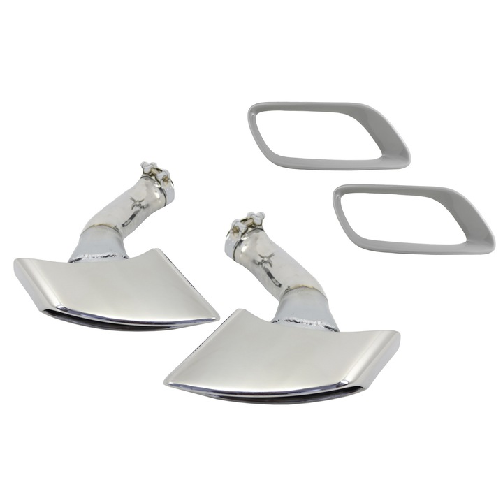 Hangtompított Kipufogó Végek passzol: BMW X6 E71 2008-up V8 Design