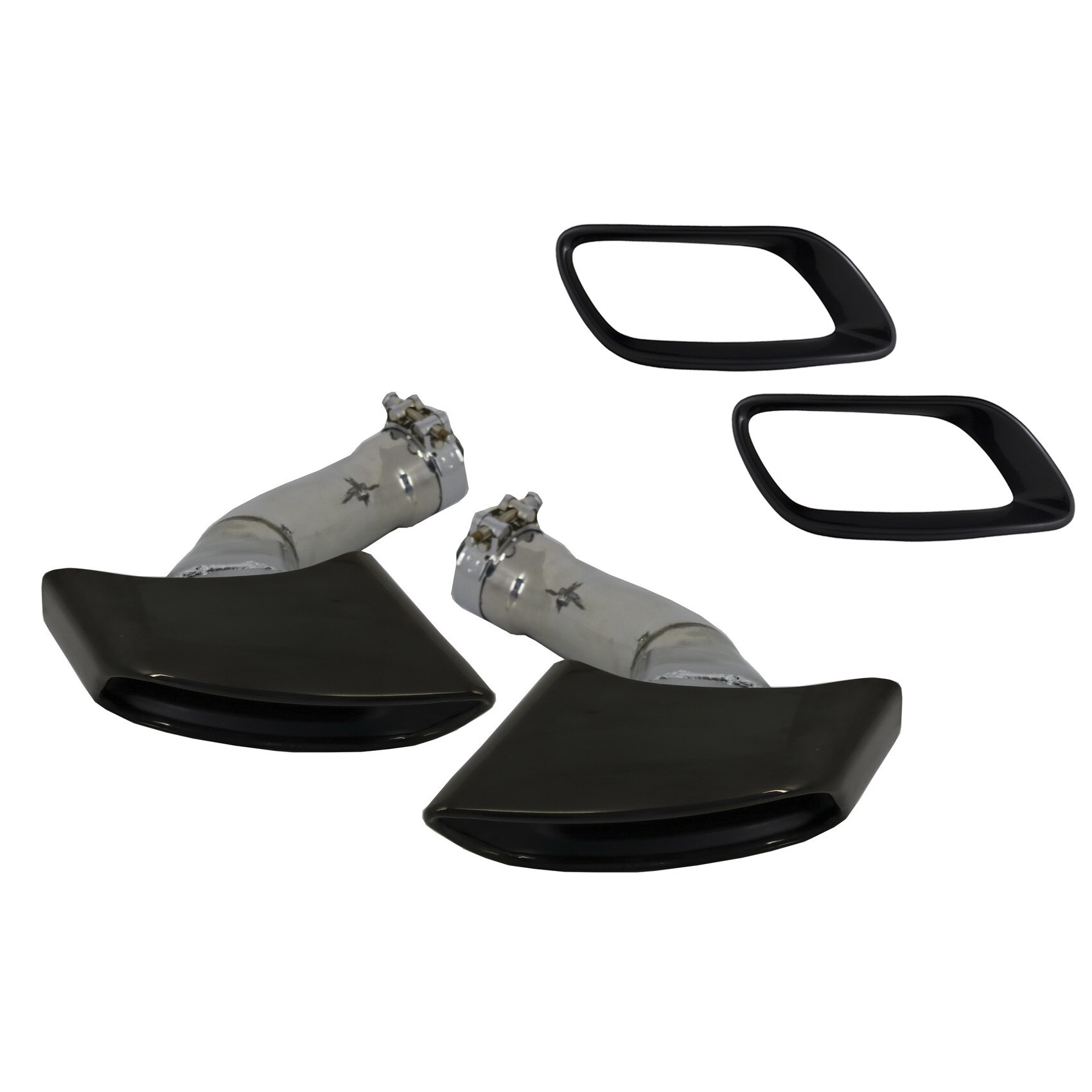 Tobe Ornamente Sistem de evacuare compatibil cu BMW X6 E71 (2008-2014) V8 Design Negru