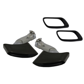 Tobe Ornamente Sistem de evacuare compatibil cu BMW X6 E71 (2008-2014) V8 Design Negru Tobe Ornamente Sistem de evacuare compatibil cu BMW X6 E71 (2008-2014) V8 Design Negru