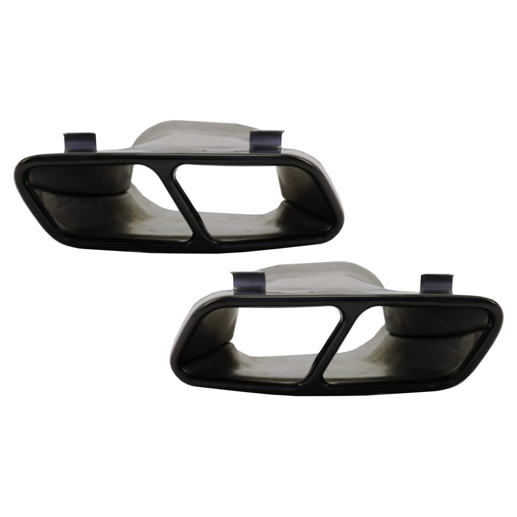 Ornamente compatibil cu sistemul de evacuare Negru Mercedes Benz A-Class W176 CLA W117 C117 (2012-2018) A45 CLA45 Design