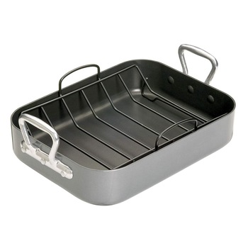 Tava pentru friptura, cu manere, 40 x 28 cm - Kitchen Craft Tava pentru friptura, cu manere, 40 x 28 cm - Kitchen Craft