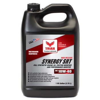 Ulei de motor full-sintetic TRIAX Synergy SRT Full Synthetic 10W-40, Diesel si Benzina (Pentru masini cu peste 100,000km), 3.78 L Ulei de motor full-sintetic TRIAX Synergy SRT Full Synthetic 10W-40, Diesel si Benzina (Pentru masini cu peste 100,000km), 3.78 L