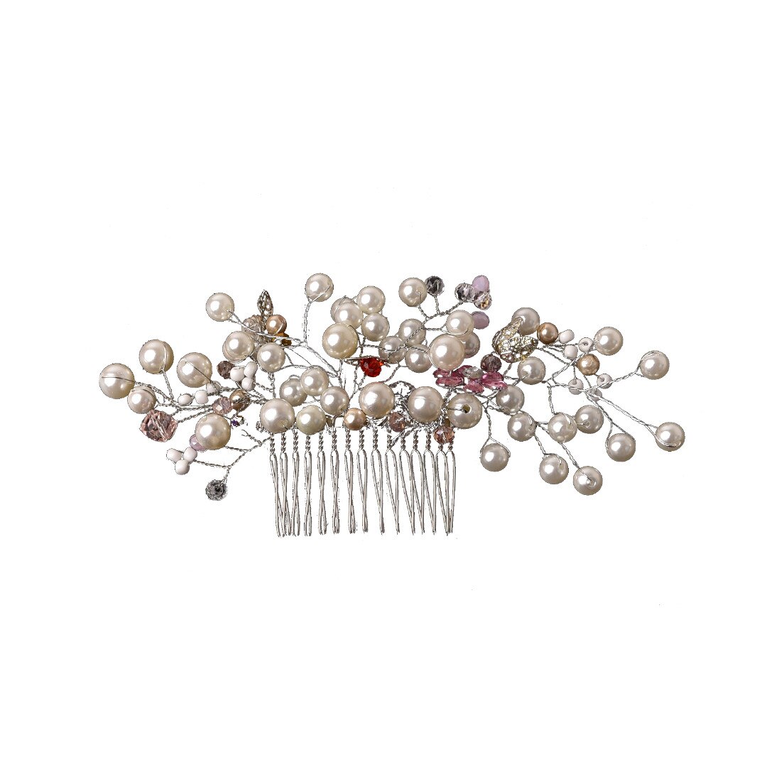 Pieptene par mireasa cu perle