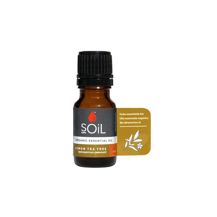 Ulei Esential Arbore de Ceai Lamaios (Leptospermum petersoni), Soil, Uleiul Dezinfectant, Pur, 100% Organic Ecocert, 10 ml