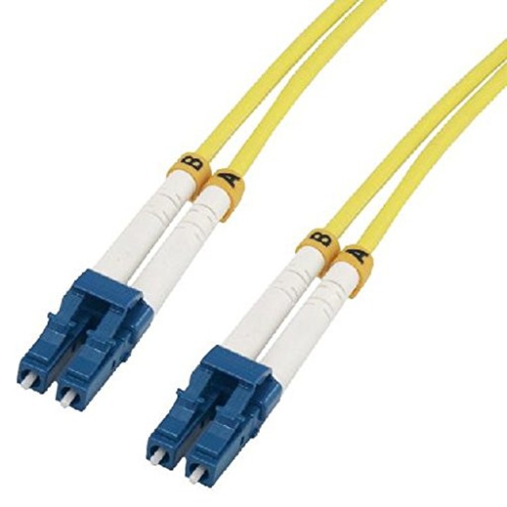 Cablu de retea din fibra optica cu conectare dubla pentru un singur mod , Intellinet , LC LC 9/125 OS2 , 5m
