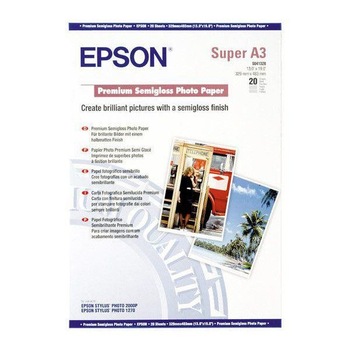 Hartie Epson Premium foto semilucios 251g A3+ 20 coli Hartie Epson Premium foto semilucios 251g A3+ 20 coli