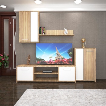 Living Makaza , stejar-alb, 190x120x40 cm Living Makaza , stejar-alb, 190x120x40 cm