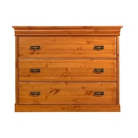 Comoda Toscana Ambient, din lemn masiv de pin, de culoarea stejarului